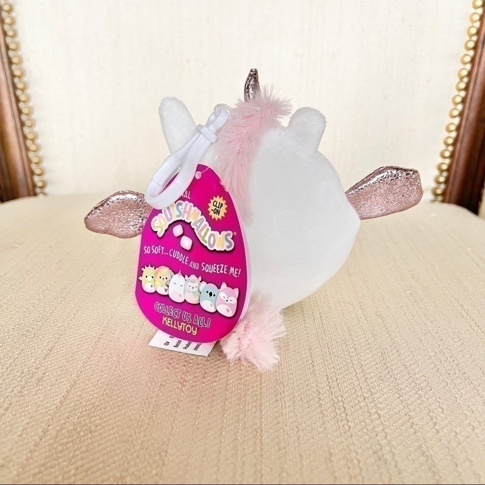 NWT Squishmallow Raquel the Unicorn 3.5” clip on - Picture 2 of 4
